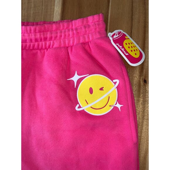 Poppi Womens Serving Flavor Print Pink Jogger Sweatpants With Pockets Size Large - Picture 3 of 13